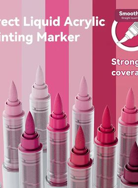 9pcs/Box Mix Color Acrylic Markers Set Art Rock Painting Pen