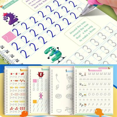 Reusable Magic Copybook Drawing Toys for Children Montessori