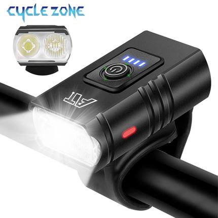 Bike Light T6 LED Bicycle Front Lamp Type-C Rechargeable MTB