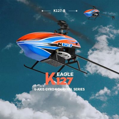 WLtoys XK K127 Self Stabilizing 6-Axis Gyroscope 4CH Flybarl
