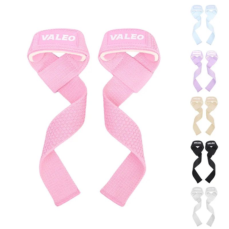 2 Pc Lifting Wrist Straps for Weightlifting Silicone Anti-sl