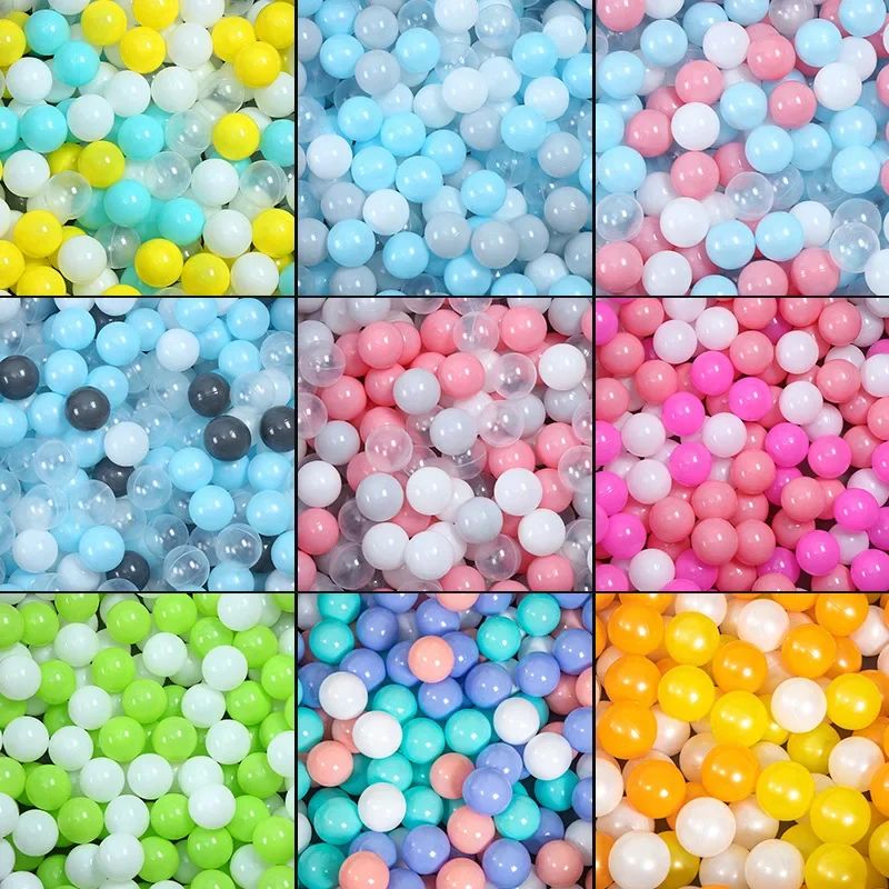 50pcs Colorful Love Star Plastic Ocean Ball Pits Eco-Friendl