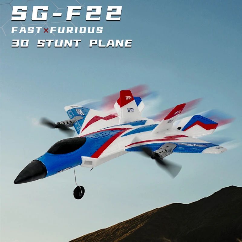 2.4G 3D/6D Stunt Airplane F22 RC Airplane Foam Toys Fixed Wi