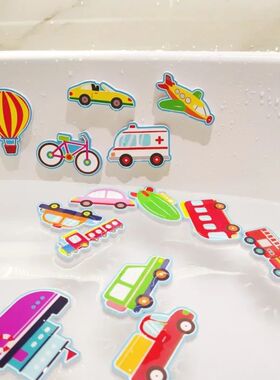 Baby Bath Toys Cars Boat Cognitive Floating Toy Foam EVA Puz
