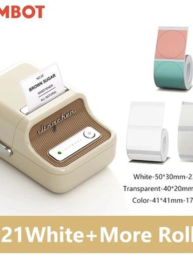 Niimbot B21 Mini Portable Thermal Label Printer Mini Adhesiv