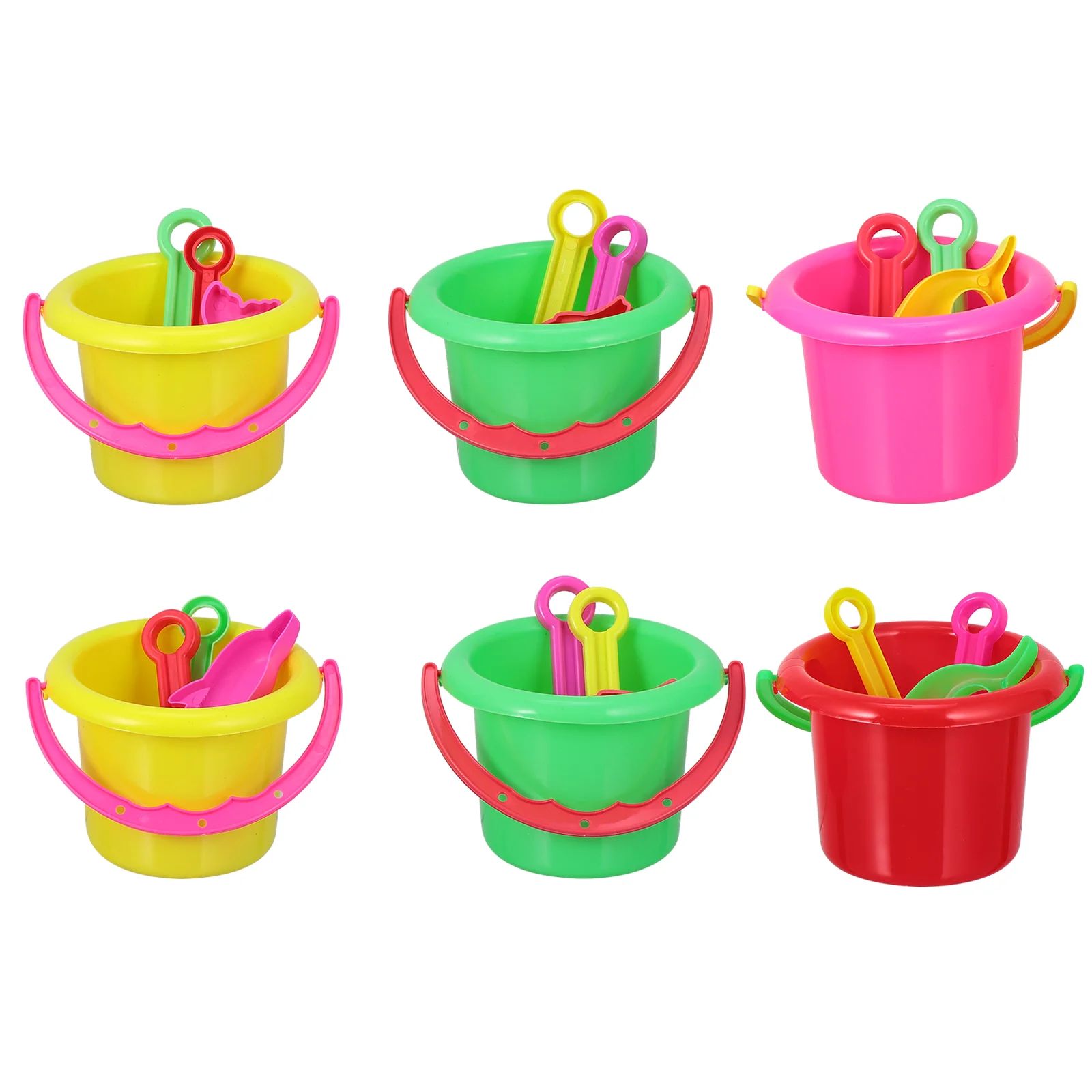 24pcs Child Sand Bucket Interesting Kids Beach Bucket Toy Mi