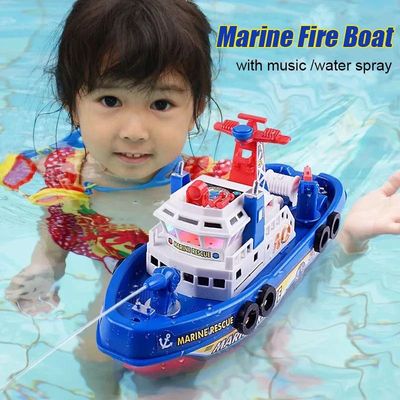 Spray Water Swim Pool Electric Boat Bathing Toys for Kids Re