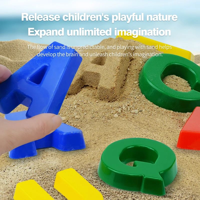 Alphabet Learning Toys | Beach Sand Molds | Educational Beac