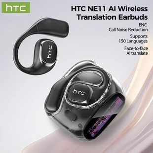 HTC NE11 Earphones Bluetooth V6.0 AI Translator Earbuds Open