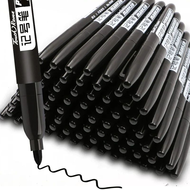 6PCs/Set Permanent Marker Pen Fine Point Waterproof Markers