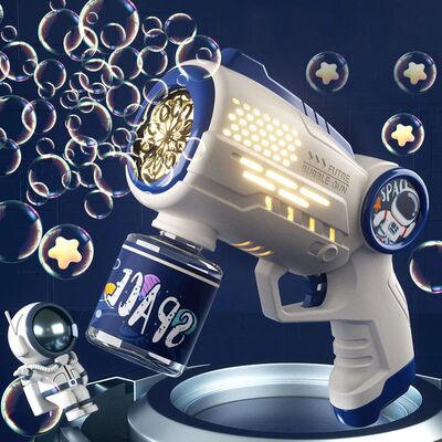 Astronaut Electric Automatic Light Bubble Machine Bubbles Gu