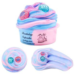 DIY Kids Toys Slime Fluffy Foam Clay Fruit Slime Aromatherap