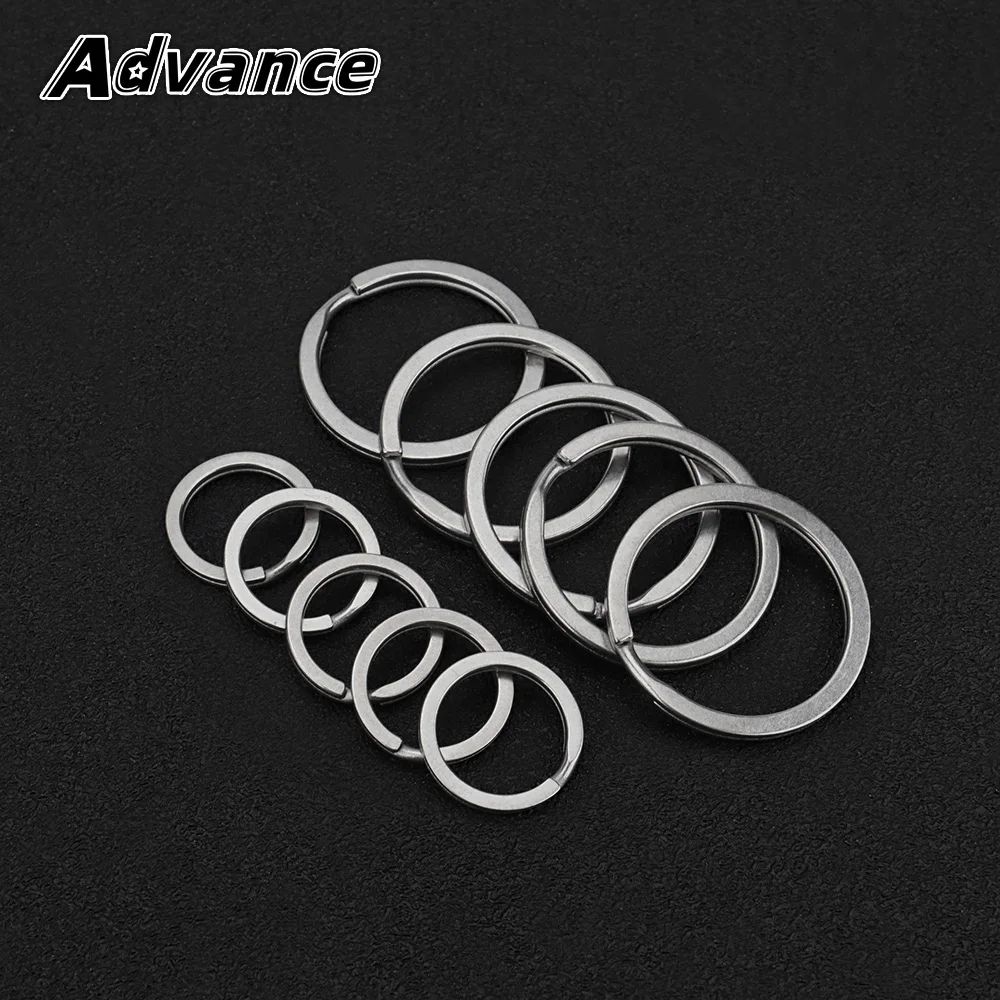 5pcs Titanium Alloy Key Ring 18mm/30mm Keychain Outdoor Tool