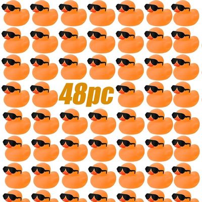 6/12/24P/48CS  Mini Rubber Ducks Duck Toys Squeak and Float