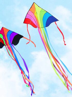 YongJian Kite Flying Rainbow Delta Kite for Kids & Adults, w