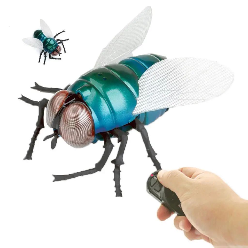 Infrared Remote Control Fly RC Animal Toy Prank Reptile Inse