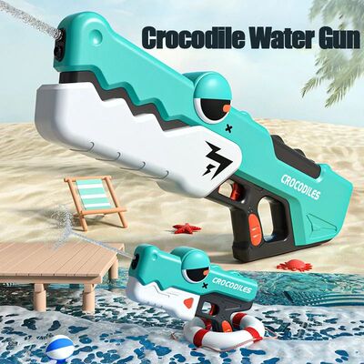 Electric Water Gun Kids Toy Large Capacity Soaker Crocodile