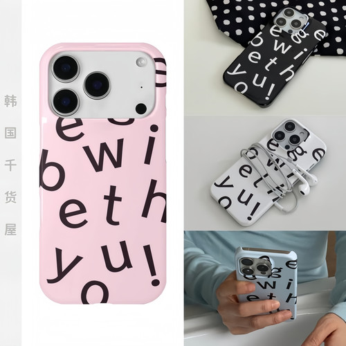 aeeg韩国代购ins小众简约英文字母17promax手机壳亮面菲林壳硬壳
