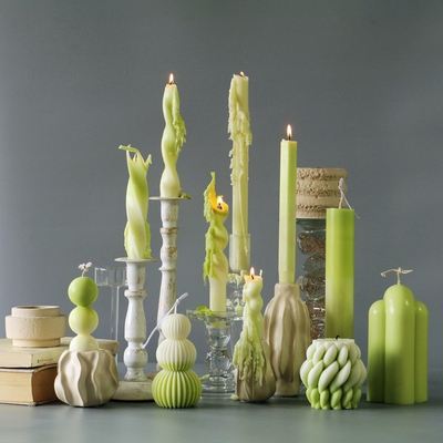 北欧简约风波浪球形艺术香薰蜡烛