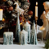 Timepharmacy手作滴泪艺术香薰蜡烛圣诞节装 饰摆件家用浪漫大豆蜡