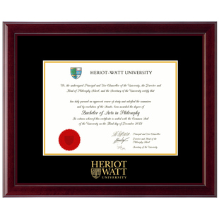 Watt 赫瑞瓦特大学Heriot University毕业相框适用证书装 裱创意框