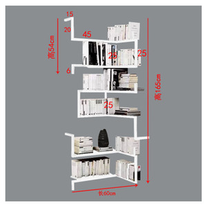 书柜客厅铁艺壁挂创意书架墙角置物架卧室隔板架墙上展示架收纳架