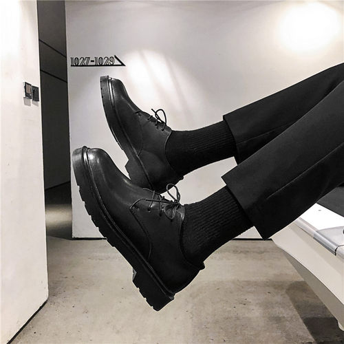 西装英伦风情侣皮鞋大码休闲鞋男
