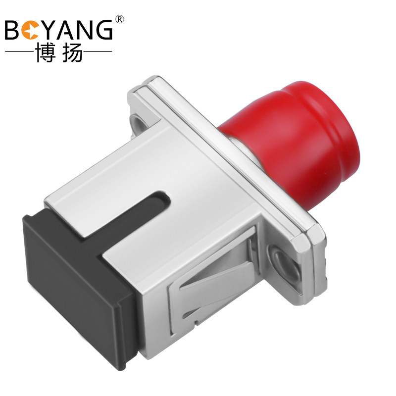 博扬（BOYANG）电信级FC-SC耦合器FC-SC接口光纤法兰盘适配器10个