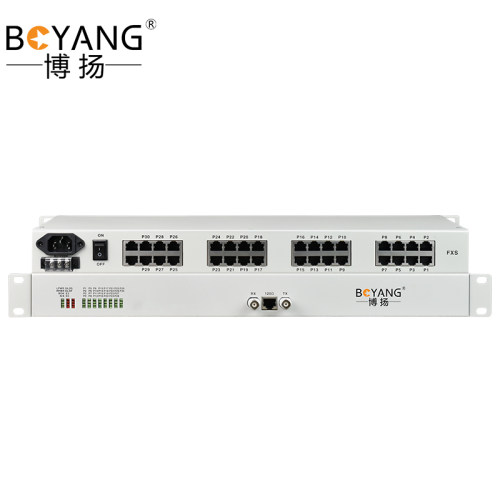博扬（BOYANG）BY-24PE1-6H PCM电话语音复用设备光端机E1转24路