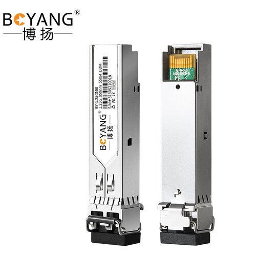 博扬BY-1.25GM6I工业级SFP光模块千兆1.25G多模双纤光纤模块(850n