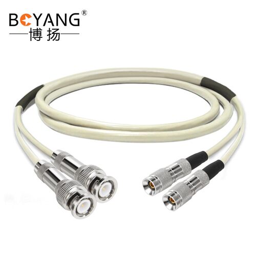 博扬2M跳线BNC-CC4 2M兆E1接头成品跳线syv75-2-1同轴电缆DDF15米