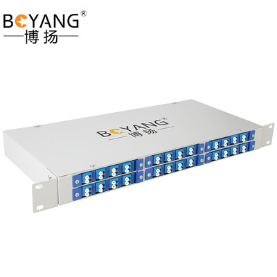 博扬 机架式24口光纤终端盒48芯通用型LC口光纤盒子 BY-SFLC-48