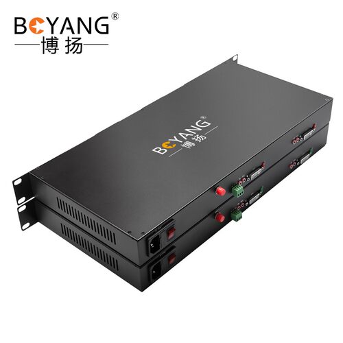 博扬 非压缩全高清DVI视频光端机2路视频+RS232双向数据  BY-2DR