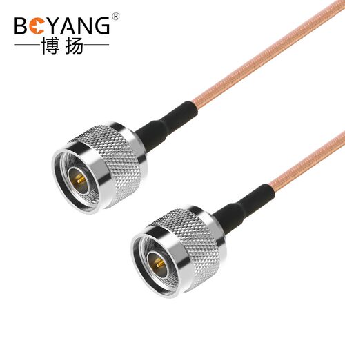 博扬 N公-N公射频连接线50欧2米高频RG316超柔镀银屏蔽SFF50-1.5