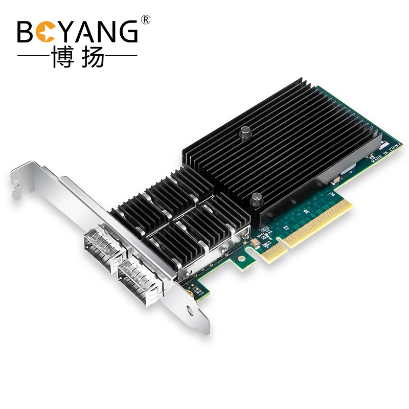 博扬 Intel英特尔XL710芯片PCI-E X8 40G光纤网卡双光口QSFP+双
