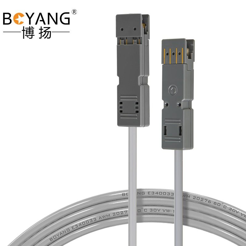 博扬 室内4芯110-110鸭嘴跳线 10米 3类2对语音跳线110配线架电