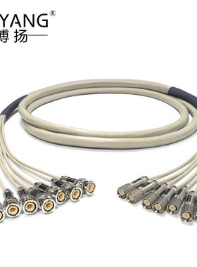 博扬 2M跳线BNC-L9 2M兆E1接头成品跳线syv75-2-1同轴电缆DDF 3米