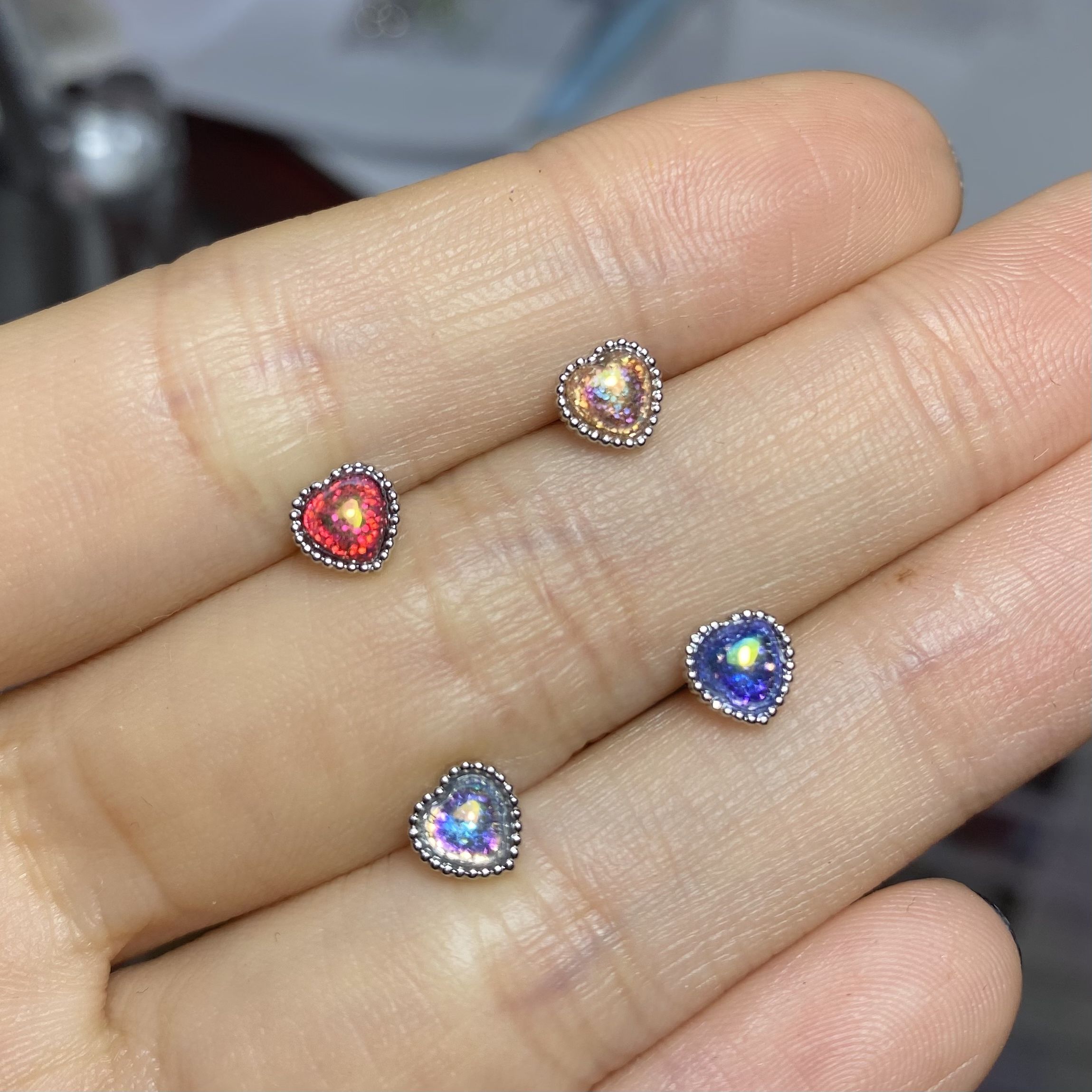 cctattoo耳骨钉ins锆石复古