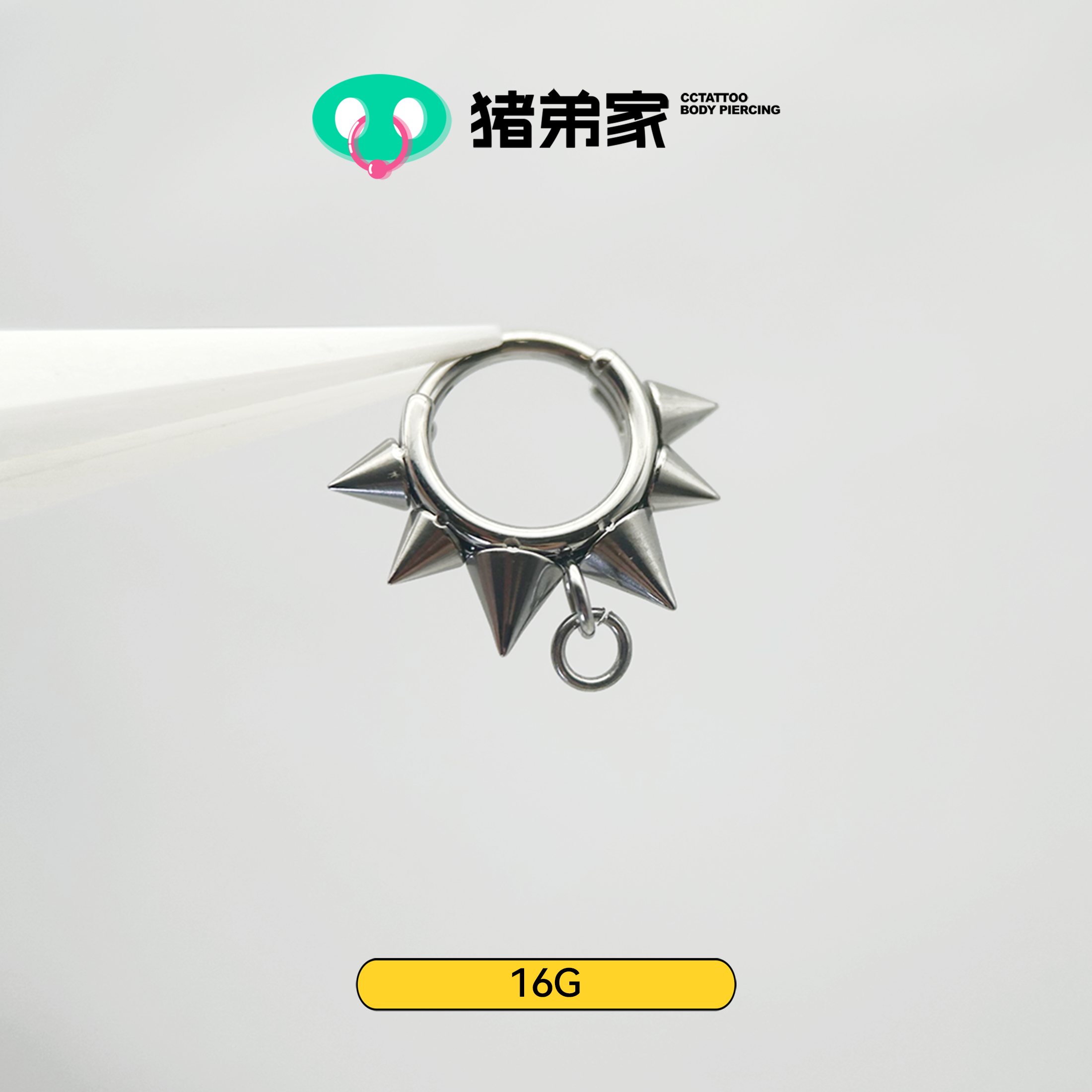 朋克铆钉环类项圈款可搭配