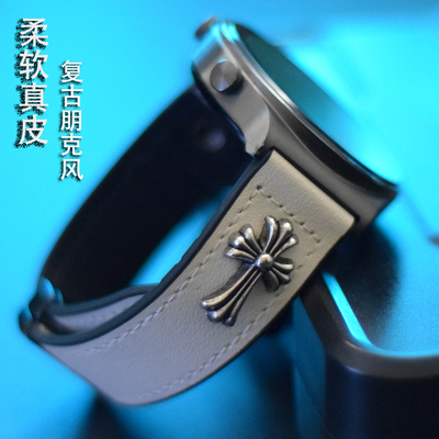 适用华为手表带GT5表带watch GT3/4pro金属磁吸扣真皮 小米color2