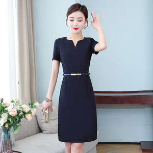 RY1481#工作服女夏连衣裙高贵优雅气质名媛高端包臀售楼部处工装女职业裙