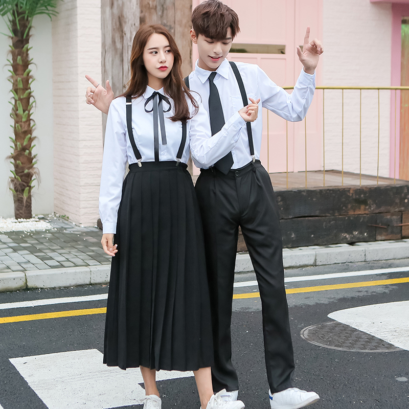 ÈÕϵ³õ¸ßÖÐѧÉúУ·þÖÆ·þÓ¢Â×ѧԺ·çÇﶬÄÐÅ®º«°æ°à·þ³¤È¹ÑݳöÌ××°