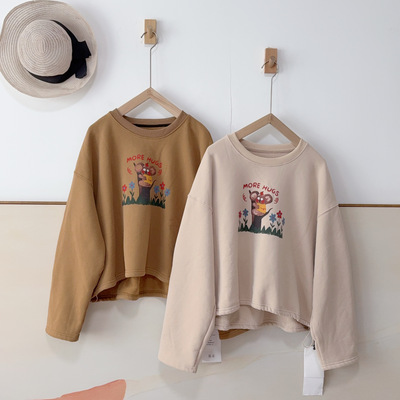 卫衣 初见沫日系圆领印花卡通考拉宽松柔软加绒小众上衣女100159