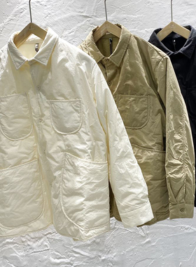 2025秋冬新   日系M Babyruy宝蕊多口袋夹棉加厚棉衬衫纯色80959