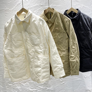 纯色80959 Babyruy宝蕊多口袋夹棉加厚棉衬衫 2025秋冬新 日系M