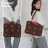 梵花不语 Ноутбук, милая высококачественная сумка через плечо, планшетная сумка на одно плечо, сумка-органайзер, с вышивкой, 15 дюймов, 16 дюймов