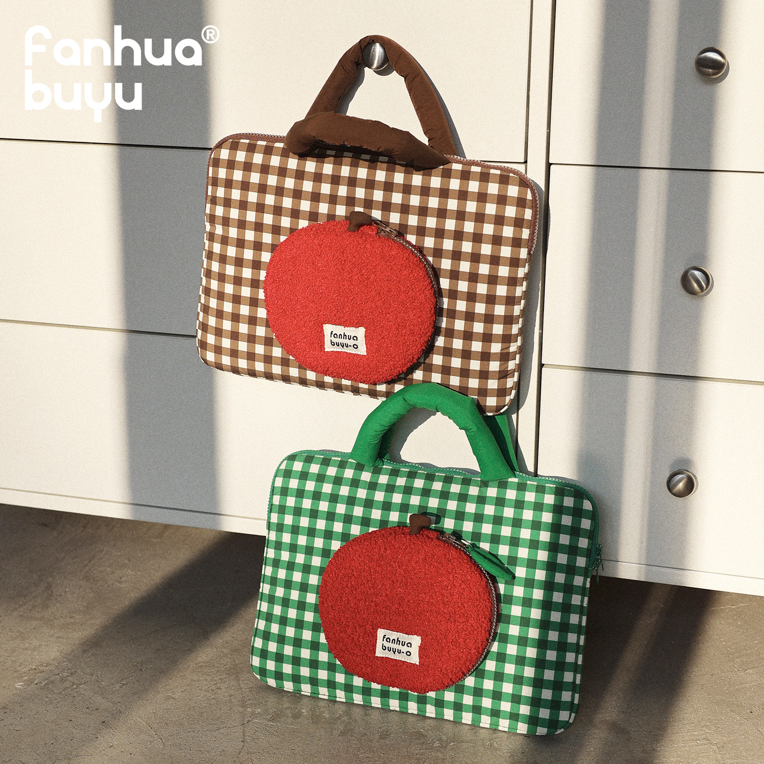 梵花不语可爱苹果手提笔记本电脑包14寸便携手提包女适用苹果小米华