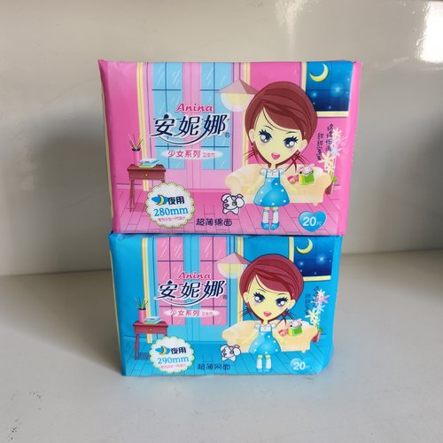 安妮娜少女290mm片装护垫卫生巾