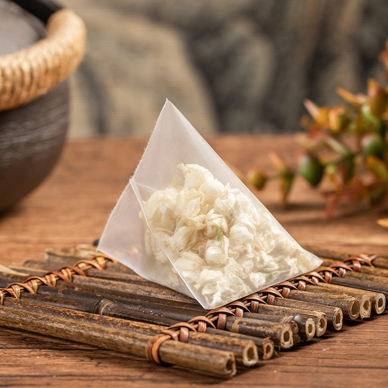 100个三角茶包袋泡茶袋子萃茶过滤袋一次性花茶中药袋热封滤茶网