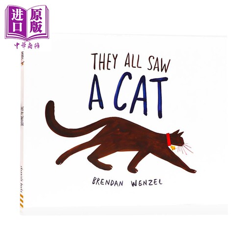 进口原版 *They All Saw a Cat 凯迪克：他们都看见了一只猫 儿童获奖故事绘本 平装 英文原版 3-6岁   Chronicle Books